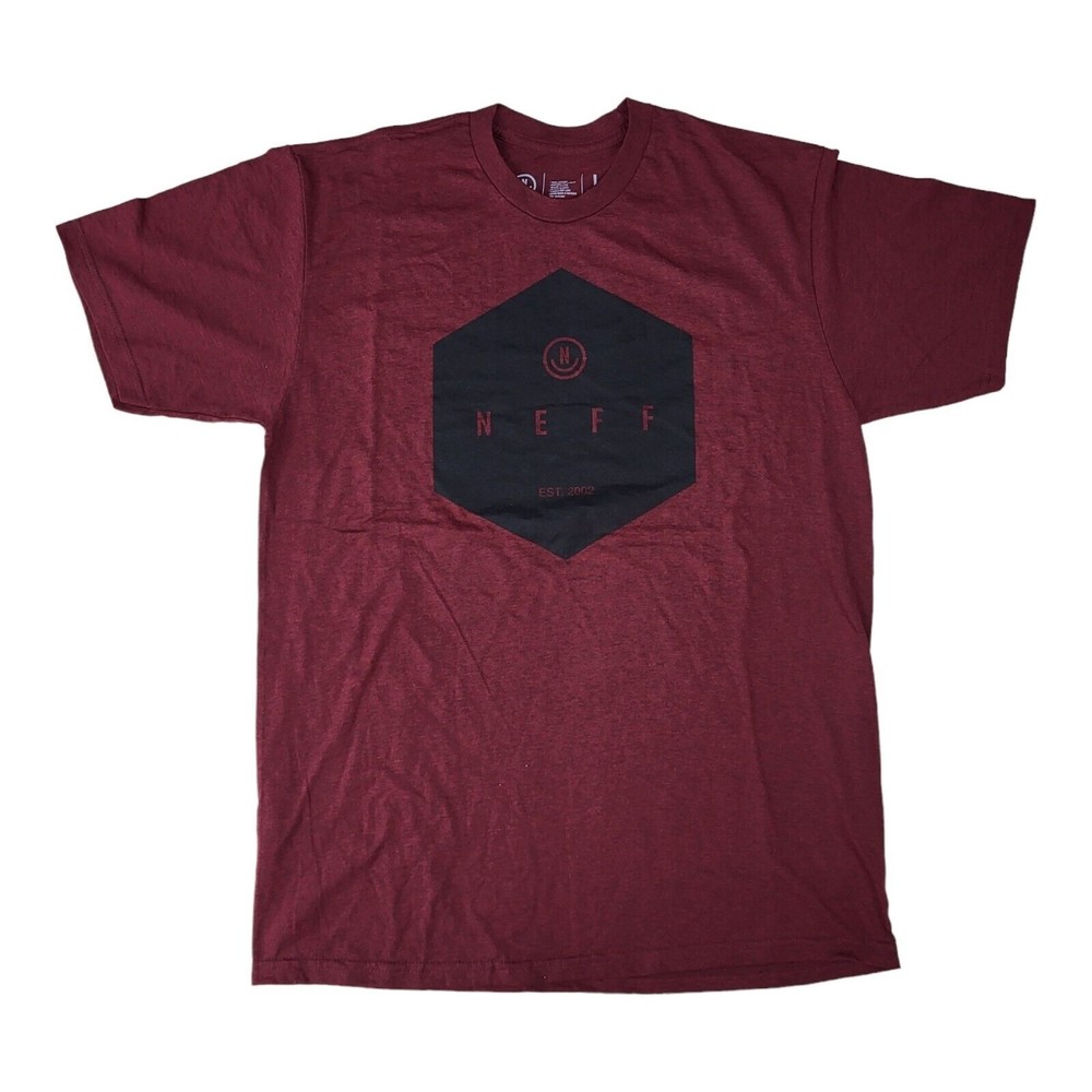 Neff T Shirt Large Size / Red Color, Short sleeve / Graphic Neff Tee